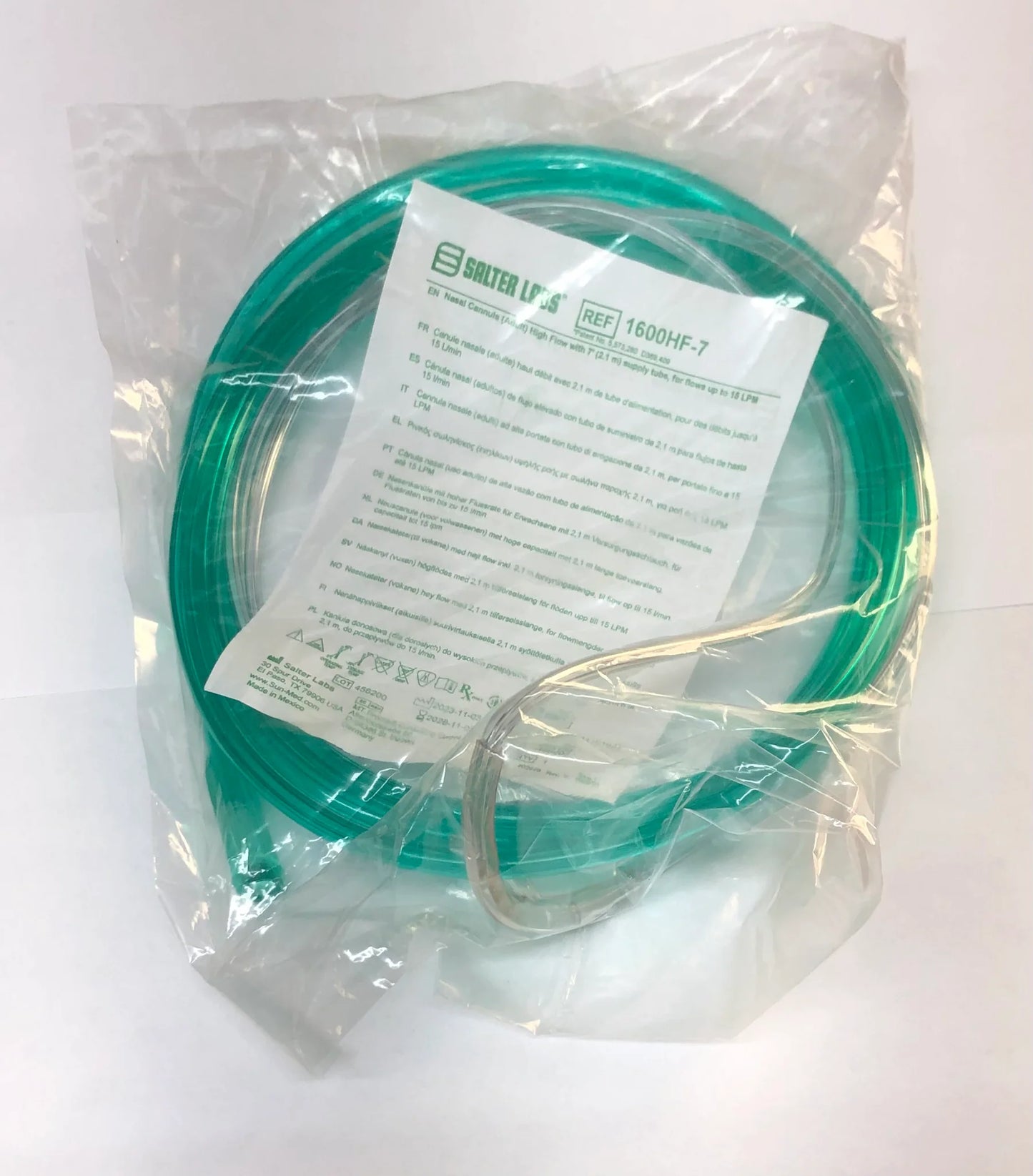 High Flow Nasal Cannula - 7 ft Tubing